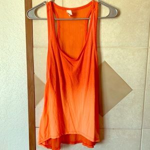 Two tone orange woman’s tank top